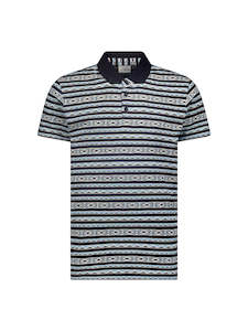 No Excess - Jacquard SS Polo - Night