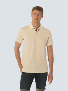 Clothing: No Excess - Mesh Knit SS Polo - Desert