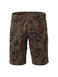 No Excess - Jungle Printed Garment Dyed Short - Army