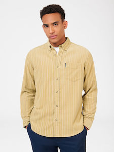 Clothing: Ben Sherman - Cord LS Shirt - Stone