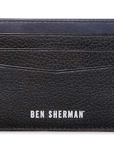 Ben Sherman - Leather CC Wallet - Black/Navy