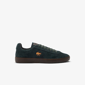 Lacoste - Baseshot Suede 224 2 SMA Sneaker - Dark Green/Dark Gum