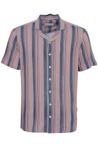 Blend - Beach Stripe SS Shirt - Cashmere Blue