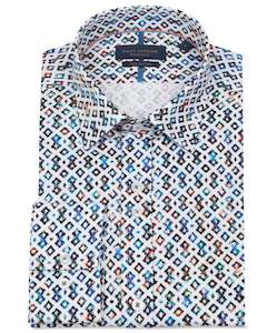 Guide London - Geometric Print LS Shirt - Multi