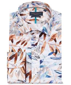 Guide London - Leafy Print LS Shirt - Multi