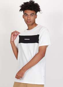 Federation - Panel Aye Tee - Twenty One - White/Black