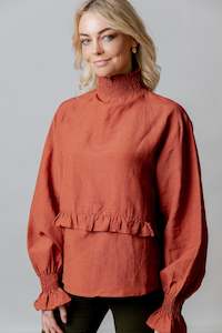 Moss - Mansfield Blouse - Brick