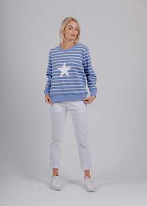 Mi Moso - Stars Stripes Sweat - Blue