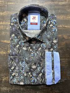 Clothing: Jimmy Fox - Dark Tropic LS Shirt - Night