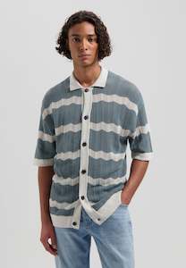 Dstrezzed - Tadeo Stripe SS Shirt - Stormy Sea