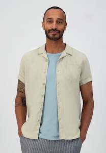 Dstrezzed - Linen Resort SS Shirt - Sand