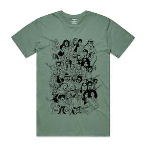 Clothing: Isthatso - Rockstars 2 SS Tee - Sage Green