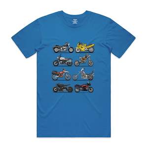 Clothing: Isthatso - Movie Motorcycles SS Tee - Bright Blue