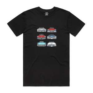 Clothing: Isthatso - USA Classic Car Grills SS Tee - Black