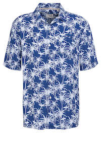 Fil Noir - Olbia SS Shirt - Surfer Indigo