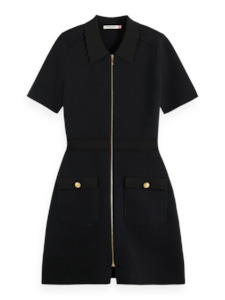 Maison Scotch - Zipped Detail Dress - Evening Black