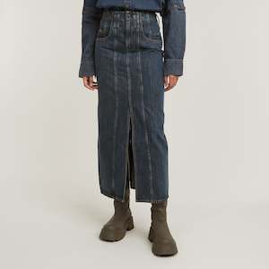 G-Star Raw - Viktoria Moto Long Skirt - Worn In Indigo Gear