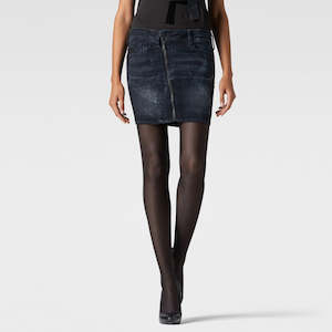 Clothing: G-Star Raw - Lynn Zip Skirt - Dark Aged