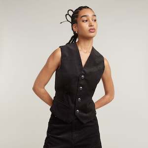 G-Star Raw - Holiday Waistcoat - Dark Black