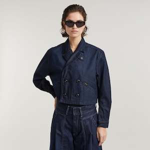 G-Star Raw - Cropped Peacoat Jacket - Worn In Deep Frisian Night