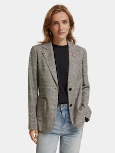 Maison Scotch - Single-Breasted Blazer - Prince Of Wales Check