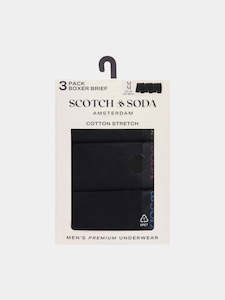 Scotch & Soda - 3 Pack Boxer Briefs - Black/Bright