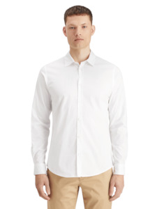 Scotch & Soda - Essentials Poplin Shirt - Bright White