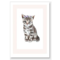 Kitten art print by olivia bezett