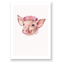 Piglet art print by olivia bezett