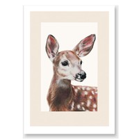 Spotted doe art print by olivia bezett