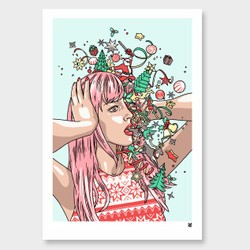 Xmas bonanza art print by ross murray