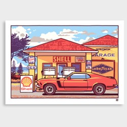 Cruisin' art print by ross murray