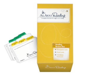 Reading Review Box with divider cards