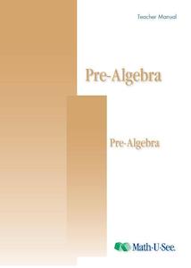 Internet only: Math.U.See Pre-Algebra