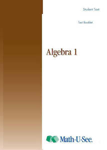 Internet only: Math.U.See Algebra 1