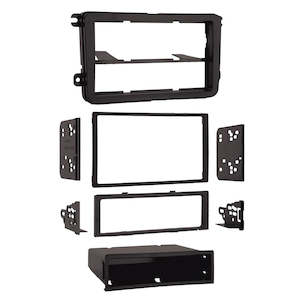 Automotive 1: Fitting Kit Vw , Passat , Golf , Polo , Tiguan , Caddy , Amarok / Skoda Din & Double Din (Black)