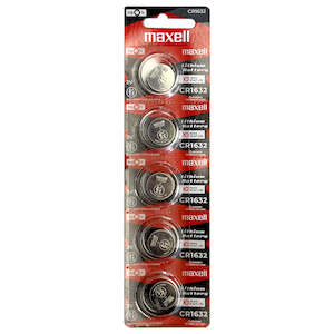 Maxell Lithium Battery Cr1632 3v Coin Cell 5 Pack