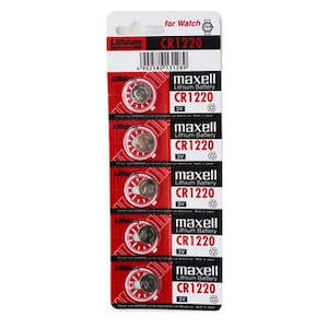 Maxell Lithium Battery Cr1220 3v Coin Cell 5 Pack