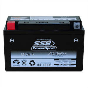 Motorcycle And Powersports Battery (Yt7b-4) Agm 12v 6ah 150cca By Ssb High Performance