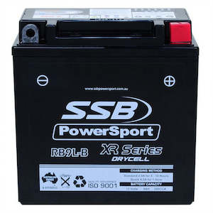 Motorcycle And Powersports Battery (Yb9l-B) Agm 12v 9ah 200cca By Ssb High Performance