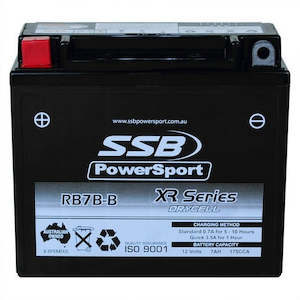 Motorcycle And Powersports Battery (Yb7b-B) Agm 12v 7ah 175cca By Ssb High Performance