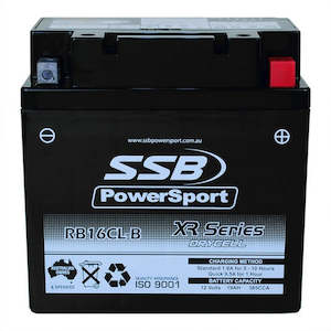 Motorcycle And Powersports Battery (Yb16cl-B) Agm 12v 19ah 385cca By Ssb High Performance