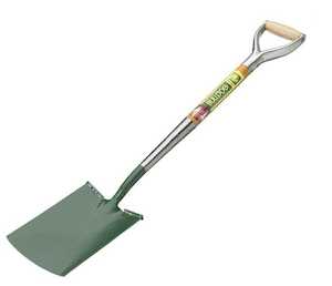 Gardening Tools: Bulldog Digging Spade - Steel Shaft with Tread