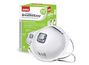 Esko - P2 Respirator with Valve, Box 12 masks (Green Box)