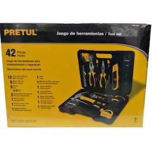 Tool Sets Kits: Pretul Tool Set in Plastic Case 42-pce