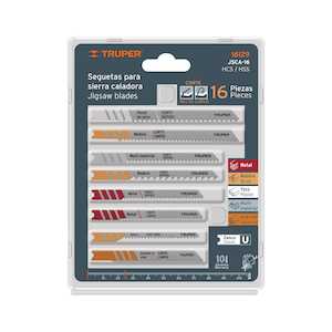 Truper Jigsaw Blades U Shank 16 pce Assorted Pack