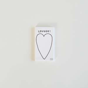 *RESTOCK* LOVEEE! Mini Memo Pad - WHITE