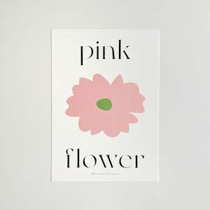 A4 Flower Poster - PINK