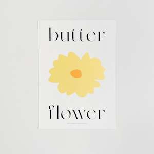 A4 Flower Poster - BUTTER