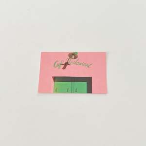 Stationery: Pink Cafe Postcard